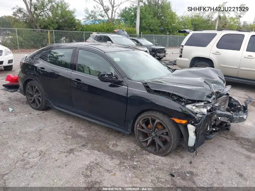 SHHFK7H42JU221329 2018 Honda Civic Sport
