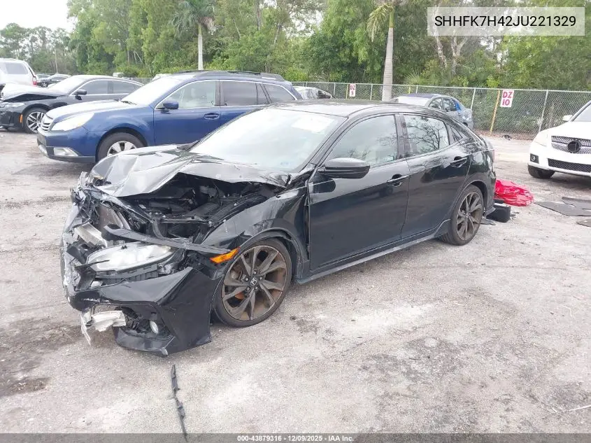 SHHFK7H42JU221329 2018 Honda Civic Sport