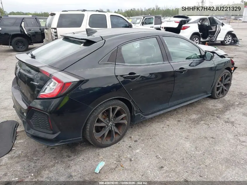 SHHFK7H42JU221329 2018 Honda Civic Sport
