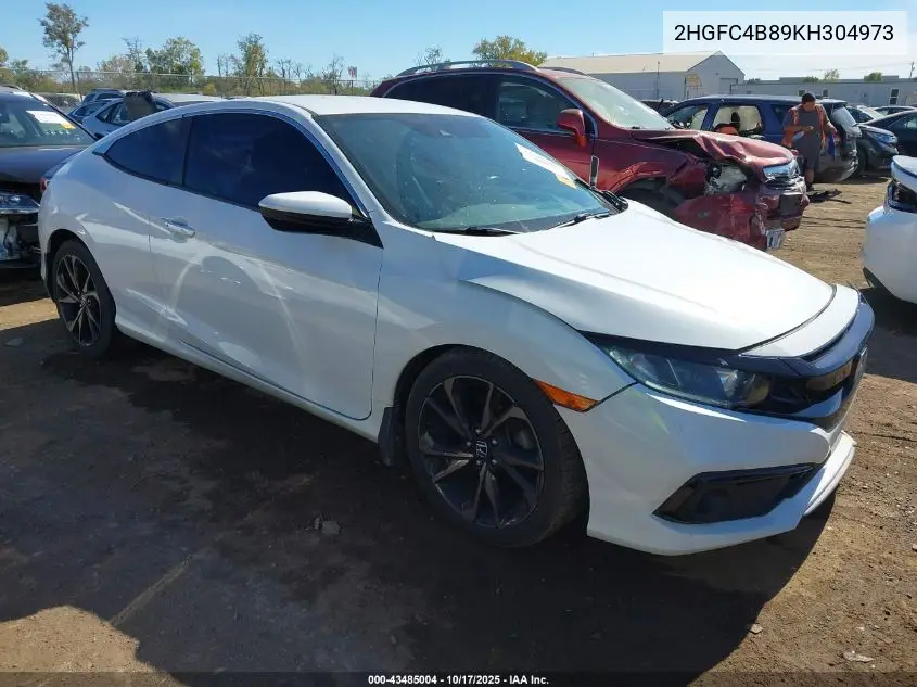 2HGFC4B89KH304973 2019 Honda Civic Sport