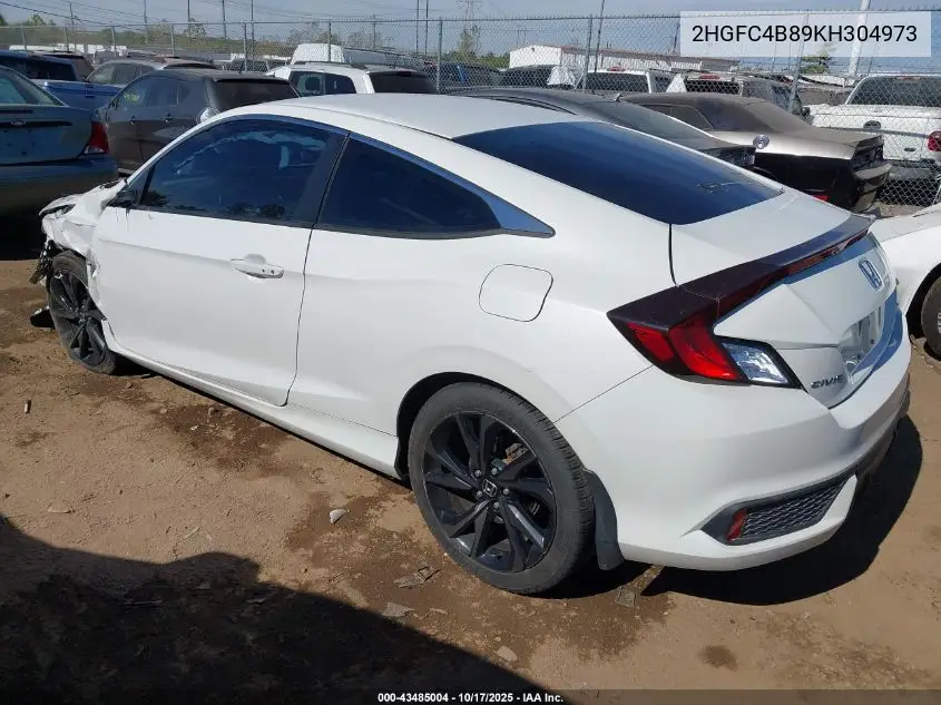 2HGFC4B89KH304973 2019 Honda Civic Sport