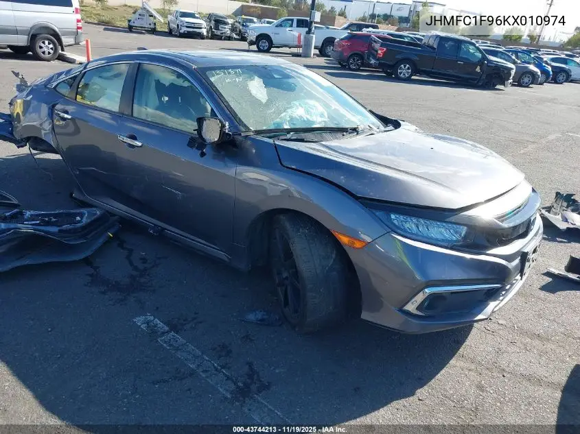 JHMFC1F96KX010974 2019 Honda Civic Touring