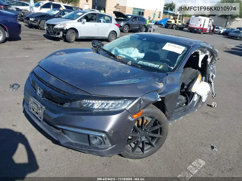 JHMFC1F96KX010974 2019 Honda Civic Touring