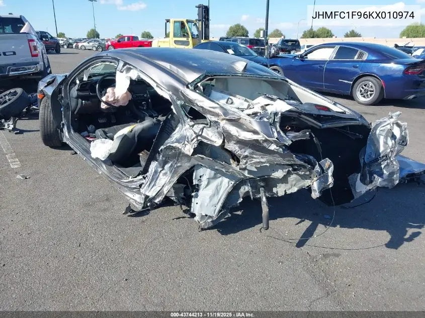 JHMFC1F96KX010974 2019 Honda Civic Touring