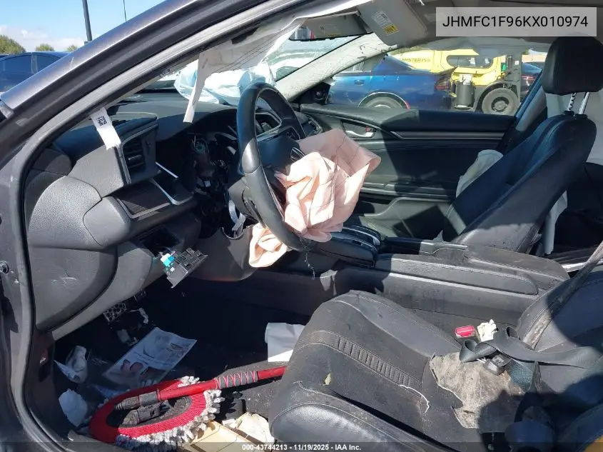 JHMFC1F96KX010974 2019 Honda Civic Touring