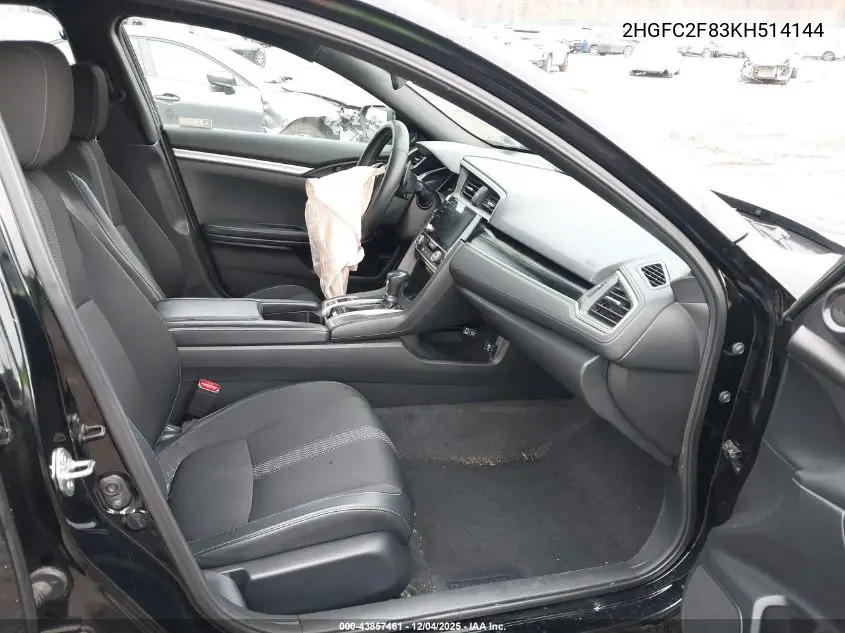 2HGFC2F83KH514144 2019 Honda Civic Sport