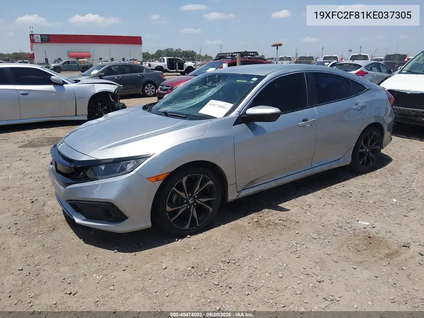 2019 Honda Civic Sport VIN: 19XFC2F81KE037305 Lot: 45474002