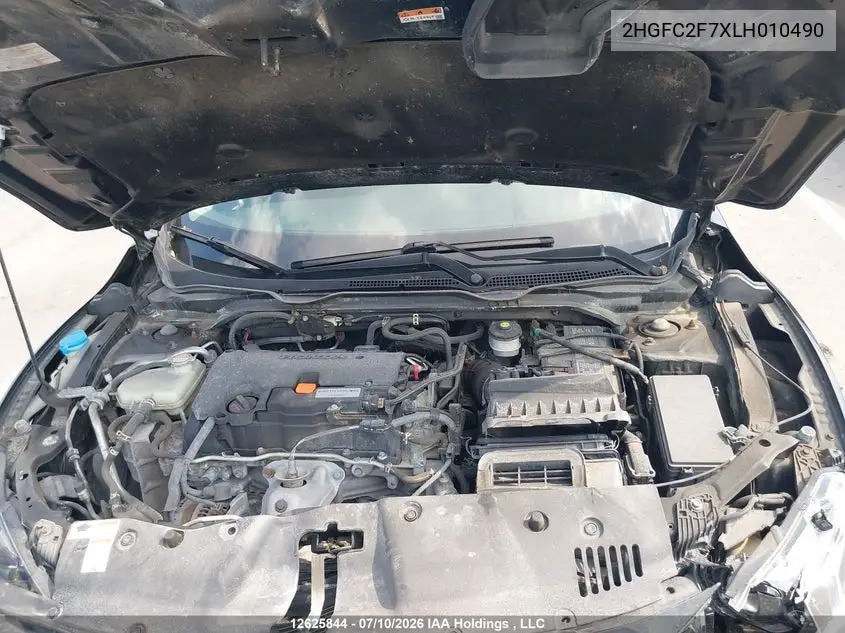 2020 Honda Civic VIN: 2HGFC2F7XLH010490 Lot: 12625844