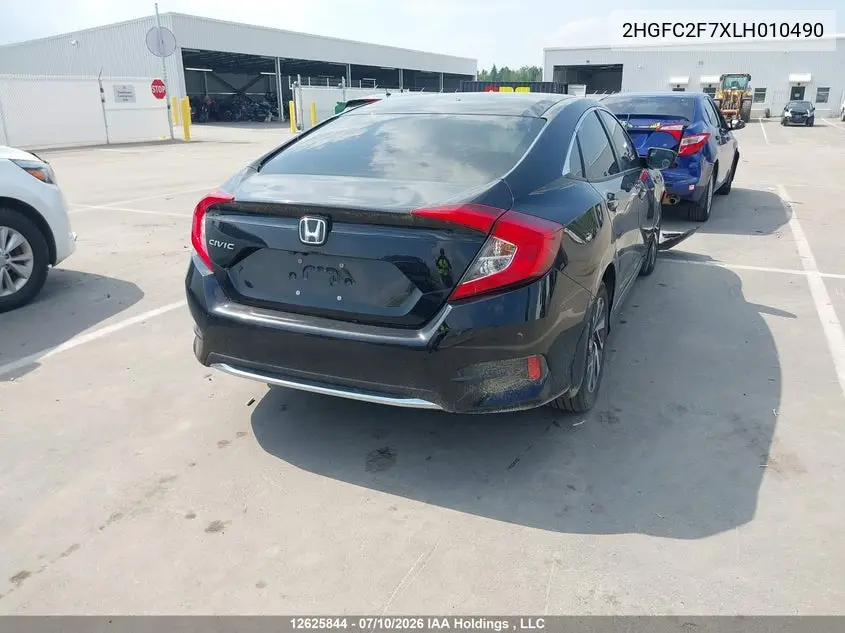 2020 Honda Civic VIN: 2HGFC2F7XLH010490 Lot: 12625844