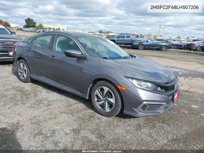 2HGFC2F68LH507206 2020 Honda Civic Lx
