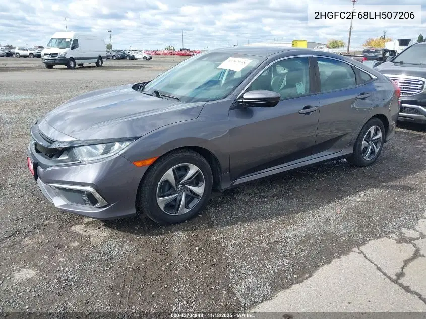 2HGFC2F68LH507206 2020 Honda Civic Lx