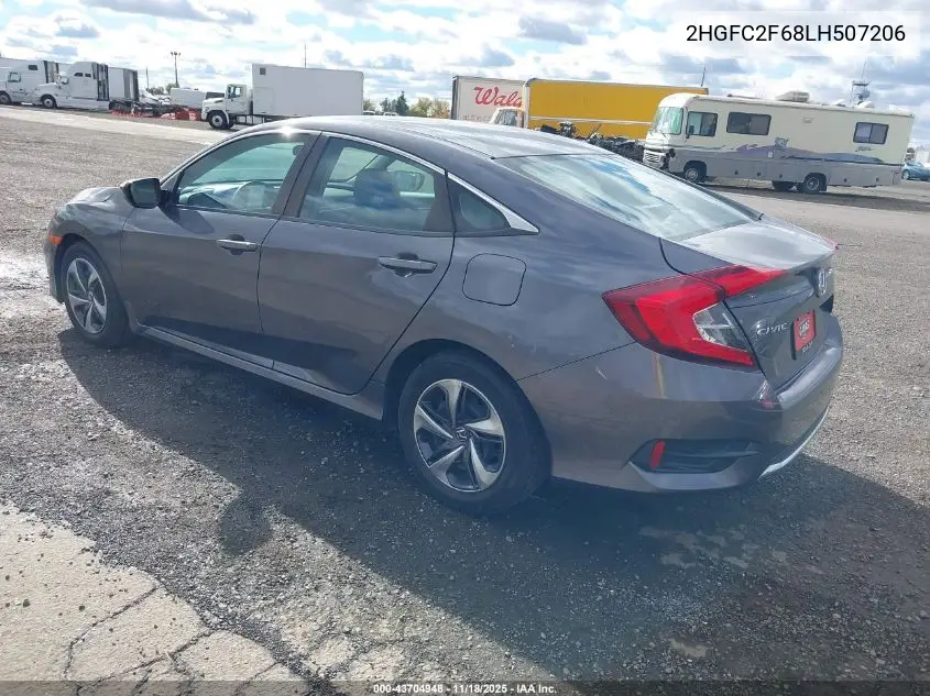 2HGFC2F68LH507206 2020 Honda Civic Lx