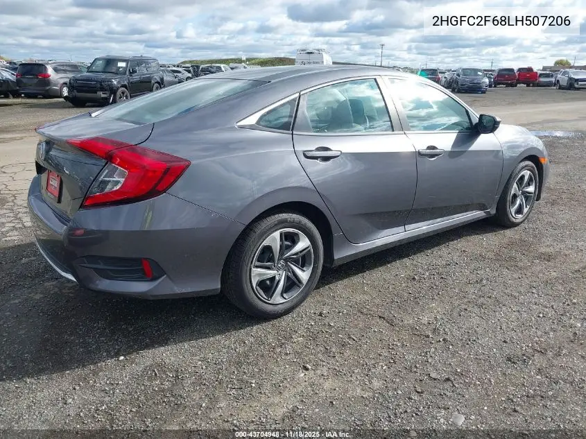 2HGFC2F68LH507206 2020 Honda Civic Lx