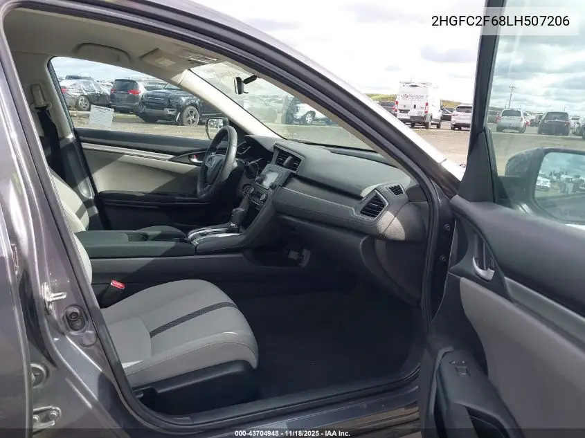 2HGFC2F68LH507206 2020 Honda Civic Lx