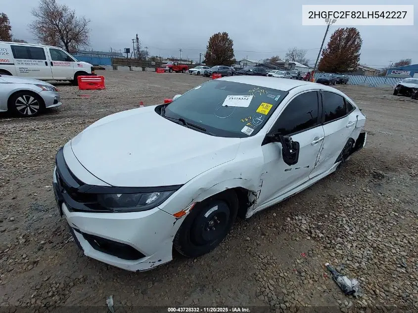 2HGFC2F82LH542227 2020 Honda Civic Sport