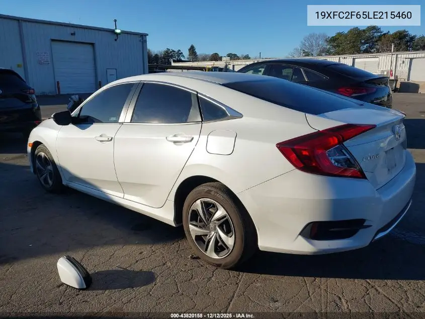 19XFC2F65LE215460 2020 Honda Civic Lx