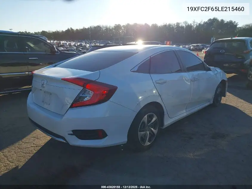 19XFC2F65LE215460 2020 Honda Civic Lx
