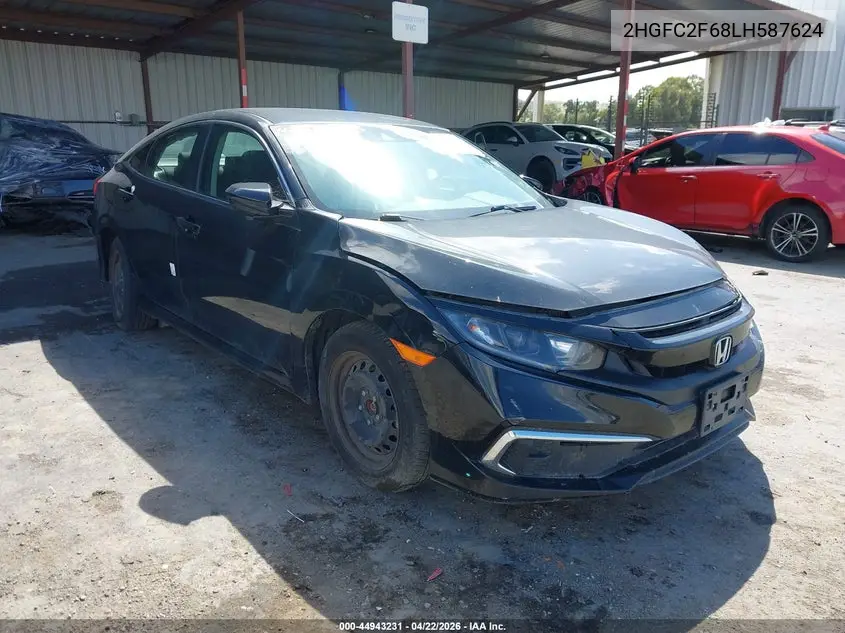 2HGFC2F68LH587624 2020 Honda Civic Lx