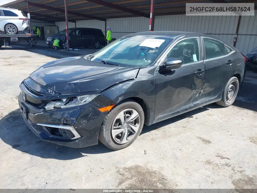 2HGFC2F68LH587624 2020 Honda Civic Lx
