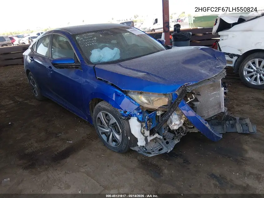 2HGFC2F67LH550824 2020 Honda Civic Lx