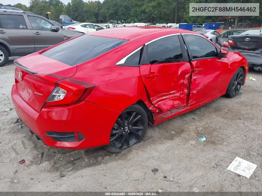2HGFC2F88MH546462 2021 Honda Civic Sport