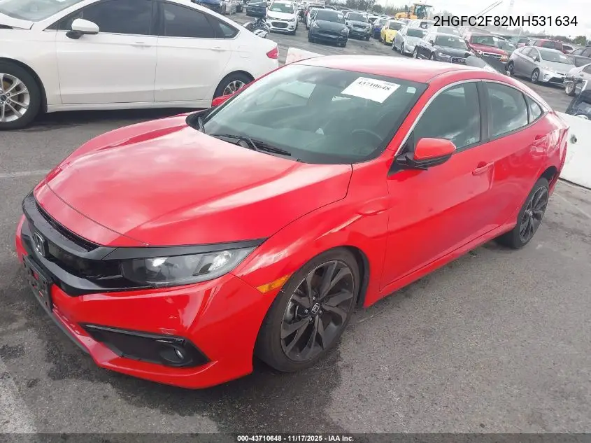 2HGFC2F82MH531634 2021 Honda Civic Sport