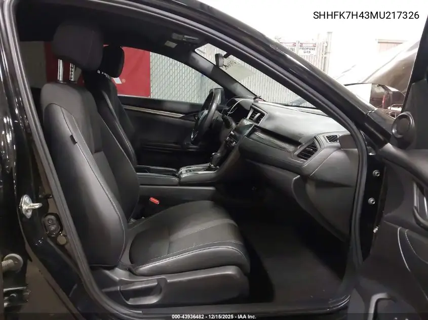 SHHFK7H43MU217326 2021 Honda Civic Sport