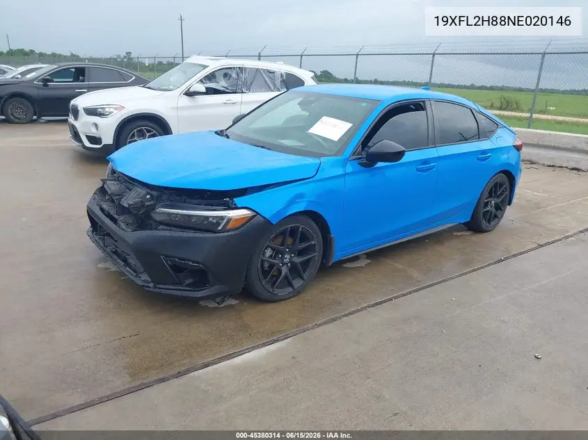 19XFL2H88NE020146 2022 Honda Civic Sport