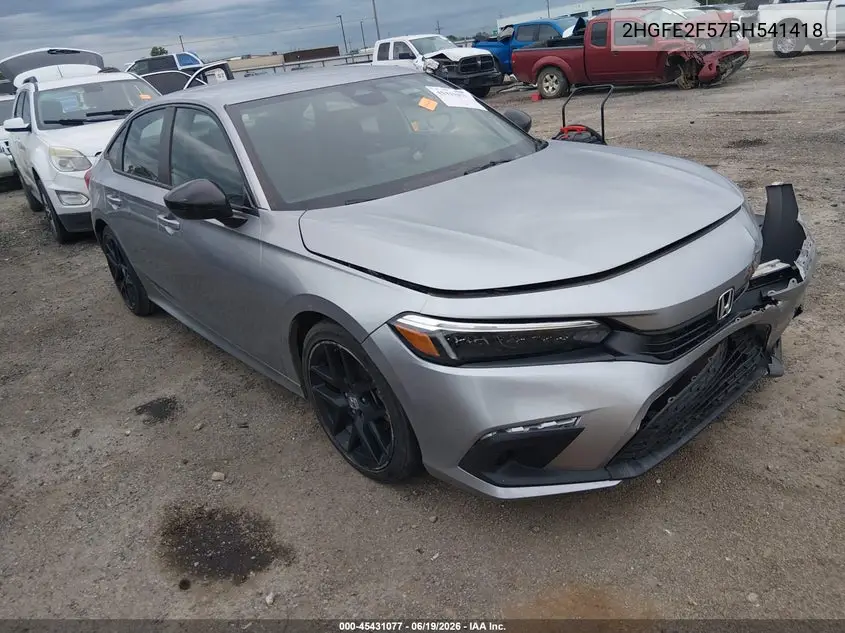 2023 Honda Civic Sport VIN: 2HGFE2F57PH541418 Lot: 45431077