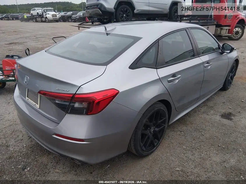 2023 Honda Civic Sport VIN: 2HGFE2F57PH541418 Lot: 45431077