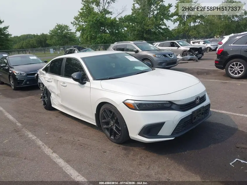 2023 Honda Civic Sport VIN: 2HGFE2F58PH517337 Lot: 45603814