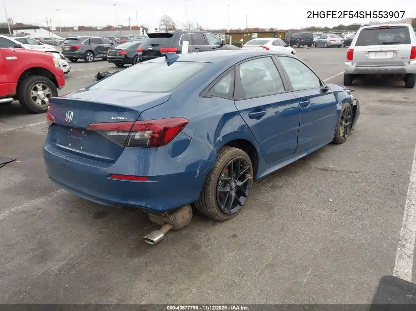 2HGFE2F54SH553907 2025 Honda Civic Sport
