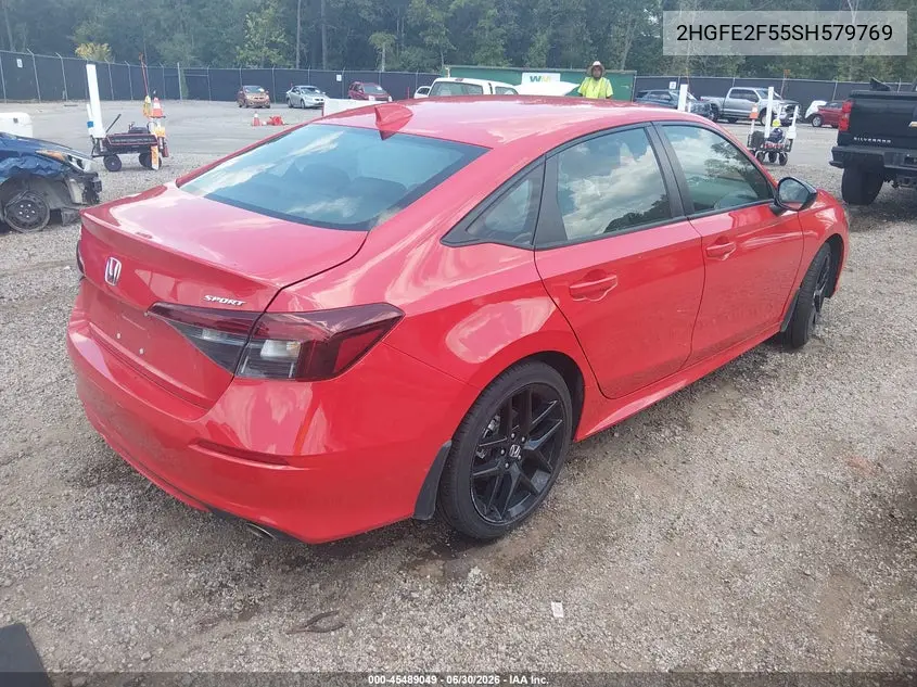 2025 Honda Civic Sport VIN: 2HGFE2F55SH579769 Lot: 45489049