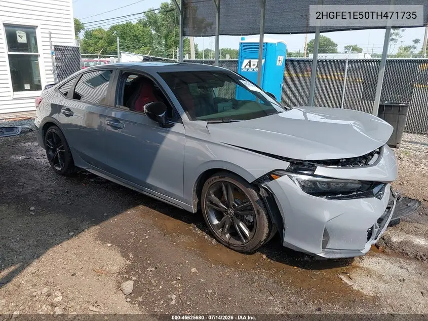 2026 Honda Civic Si Sedan VIN: 2HGFE1E50TH471735 Lot: 45625680