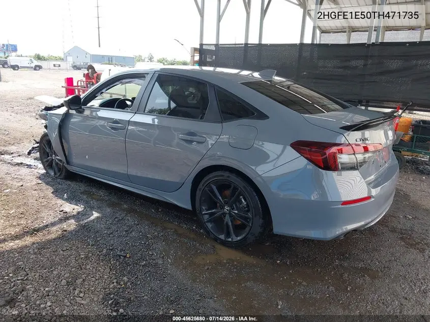 2026 Honda Civic Si Sedan VIN: 2HGFE1E50TH471735 Lot: 45625680