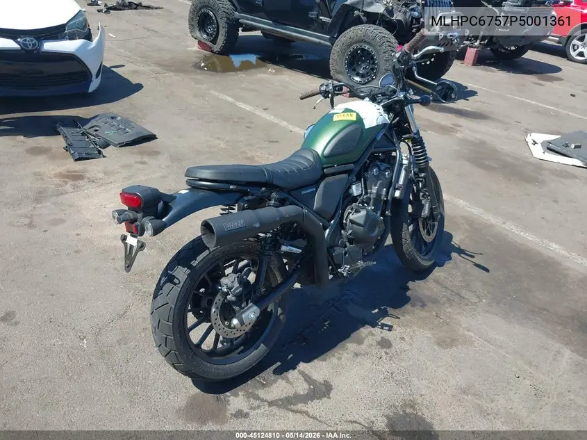 2023 Honda Cl500 A VIN: MLHPC6757P5001361 Lot: 45124810
