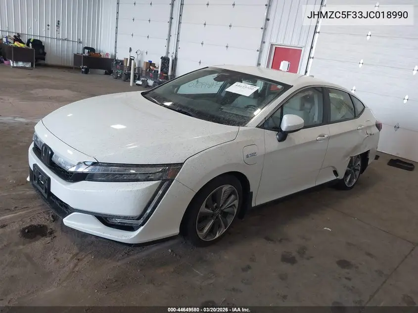 2018 Honda Clarity Plug-In Hybrid Touring VIN: JHMZC5F33JC018990 Lot: 44649580