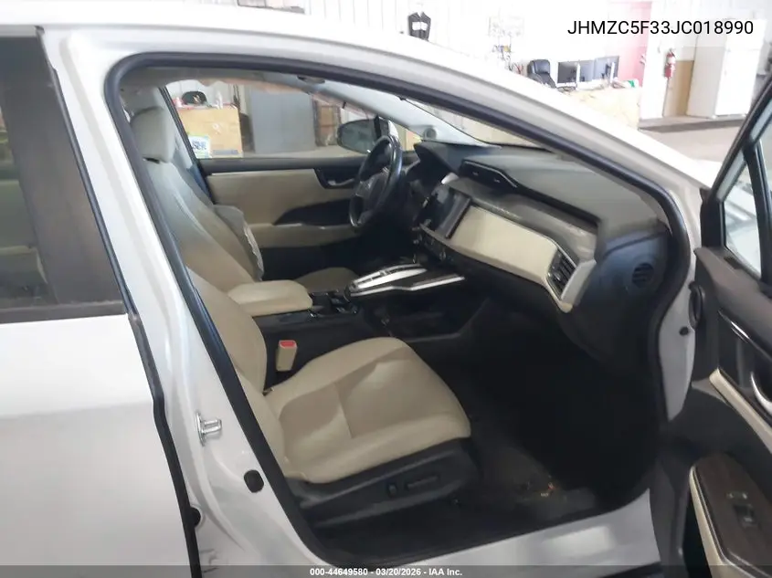 2018 Honda Clarity Plug-In Hybrid Touring VIN: JHMZC5F33JC018990 Lot: 44649580