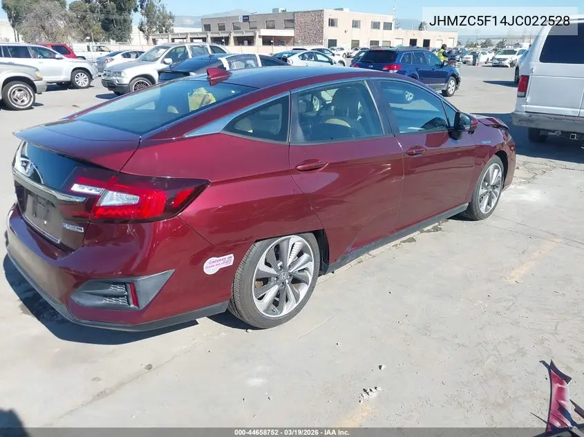 2018 Honda Clarity Plug-In Hybrid VIN: JHMZC5F14JC022528 Lot: 44658752