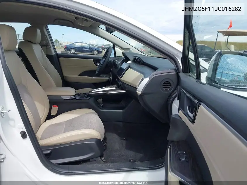2018 Honda Clarity Plug-In Hybrid VIN: JHMZC5F11JC016282 Lot: 44812808