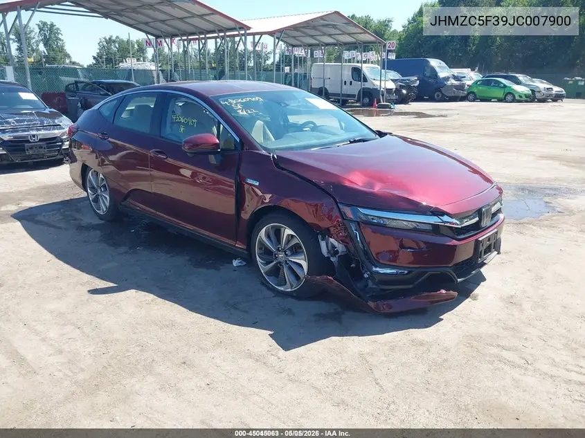 2018 Honda Clarity Plug-In Hybrid Touring VIN: JHMZC5F39JC007900 Lot: 45045063