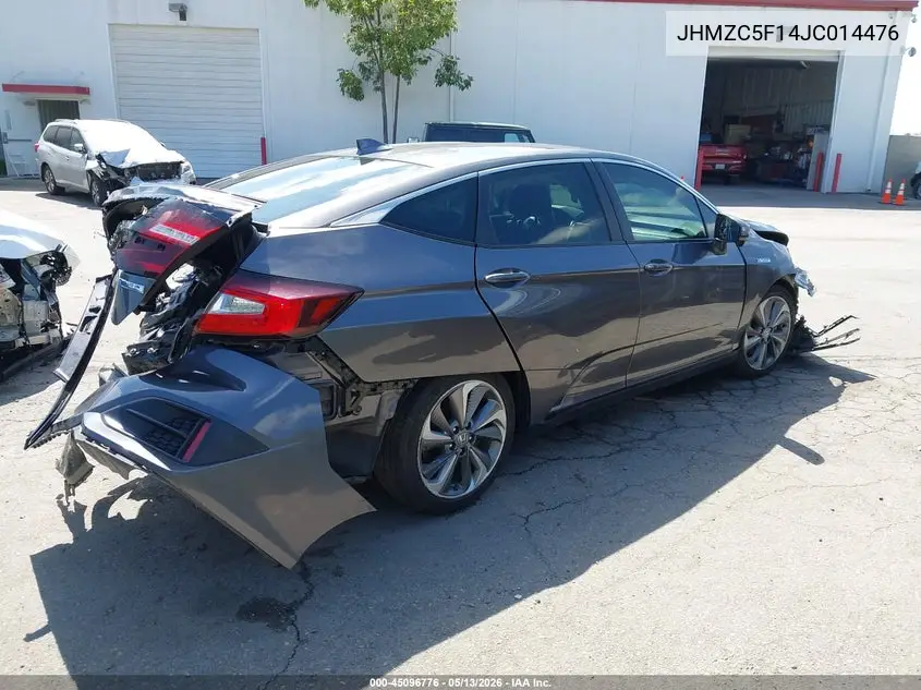 2018 Honda Clarity Plug-In Hybrid VIN: JHMZC5F14JC014476 Lot: 45096776