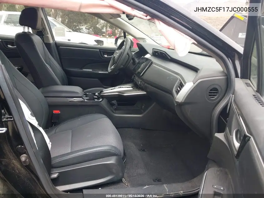 2018 Honda Clarity Plug-In Hybrid VIN: JHMZC5F17JC000555 Lot: 45139511