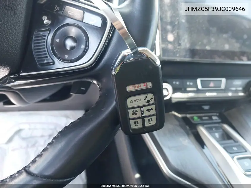 2018 Honda Clarity Plug-In Hybrid Touring VIN: JHMZC5F39JC009646 Lot: 45179655