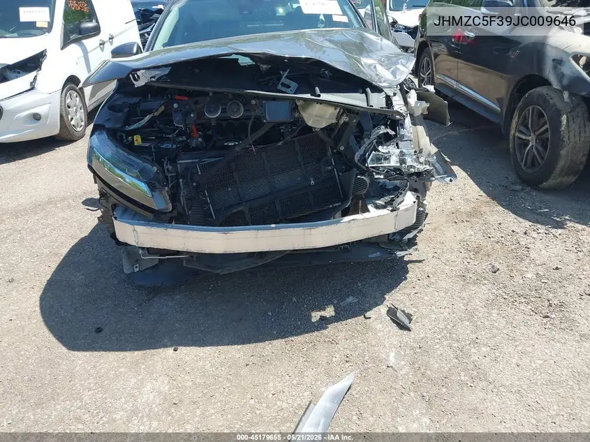 2018 Honda Clarity Plug-In Hybrid Touring VIN: JHMZC5F39JC009646 Lot: 45179655