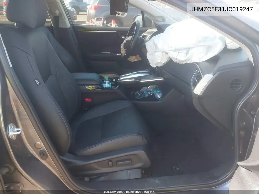 2018 Honda Clarity Plug-In Hybrid Touring VIN: JHMZC5F31JC019247 Lot: 45217099