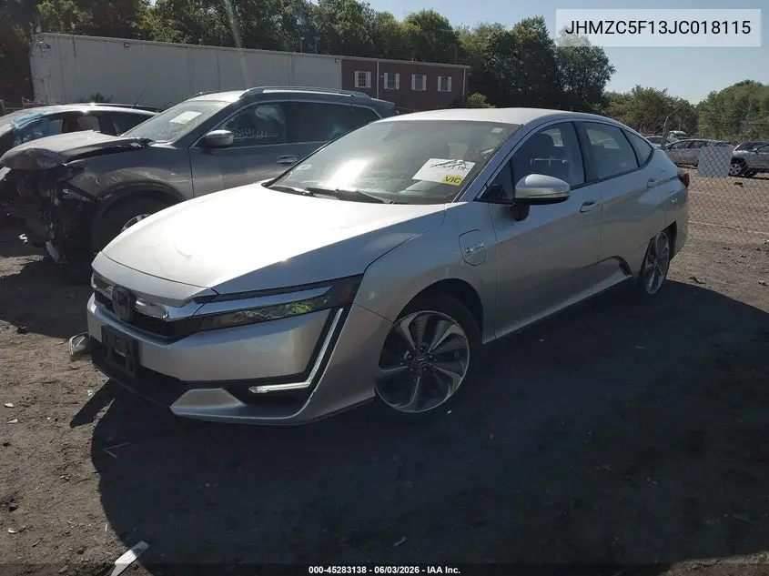 2018 Honda Clarity Plug-In Hybrid VIN: JHMZC5F13JC018115 Lot: 45283138