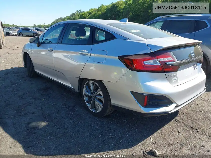2018 Honda Clarity Plug-In Hybrid VIN: JHMZC5F13JC018115 Lot: 45283138