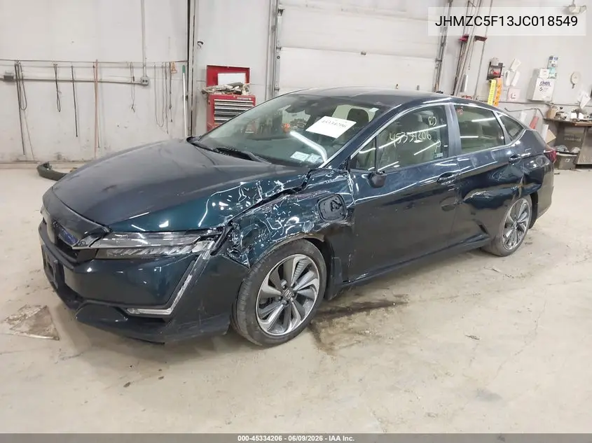 2018 Honda Clarity Plug-In Hybrid VIN: JHMZC5F13JC018549 Lot: 45334206