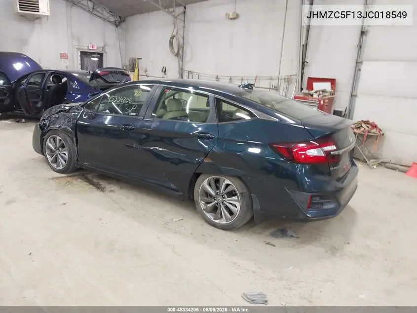 2018 Honda Clarity Plug-In Hybrid VIN: JHMZC5F13JC018549 Lot: 45334206